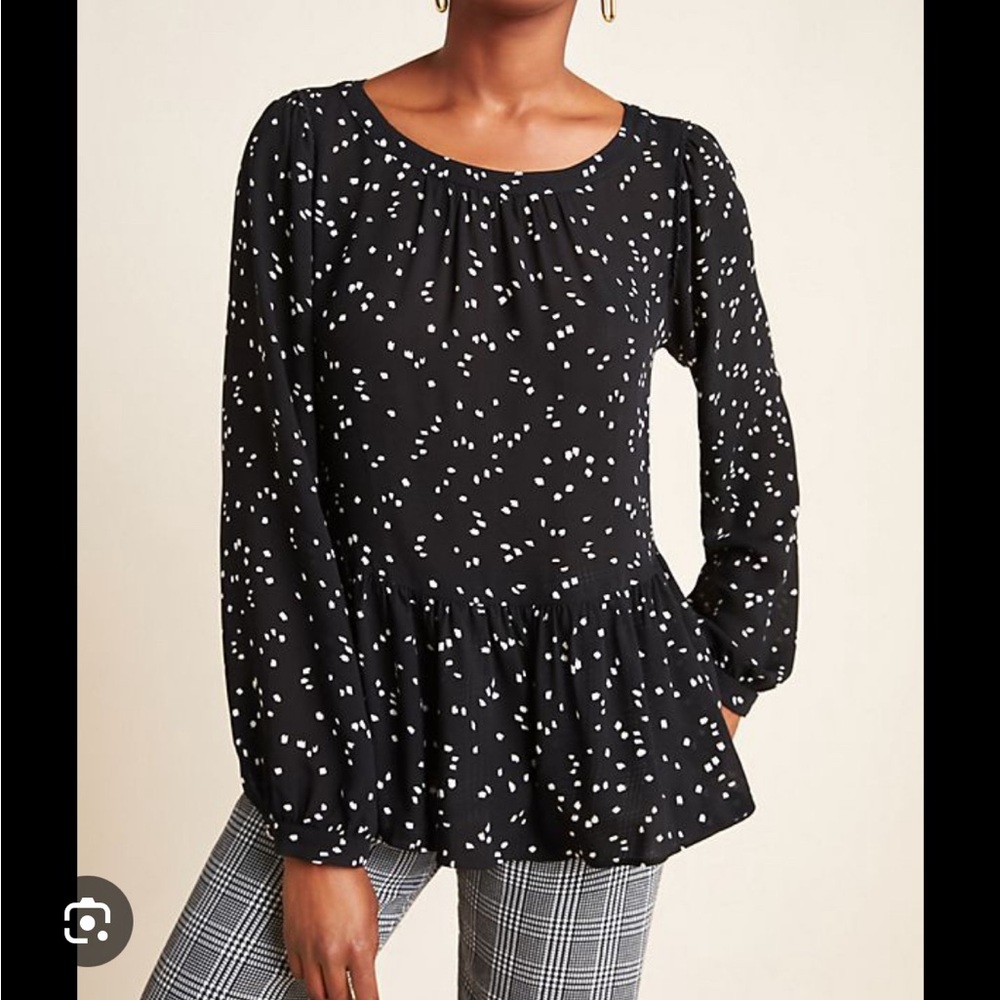 Anthropologie Maeve cheyenne peplum blouse